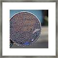 Raindrops On Rearview Mirror #2 Framed Print