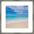 Sea Sand Sky Concept. Tropical Island #2 Framed Print