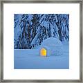 Snow Igloo Luminous #2 Framed Print