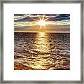 Sunset On Sea Rocks #2 Framed Print