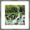 Roughlock Falls In The Spearfish Canyon Nature Area, South Dakota Framed Print