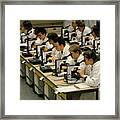 University Medical Students In Microbiology Lesson #2 Framed Print
