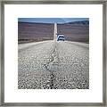 Lonely Road In Death Valley National Park In California #20 Framed Print