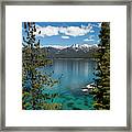 Lake With Mountain Range #21 Framed Print