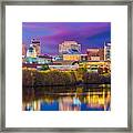 Indianapolis, Indiana, Usa Skyline #26 Framed Print