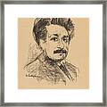 Albert Einstein, German-american Framed Print