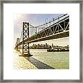 Bay Bridge And Skyline Of San Francisco #3 Framed Print