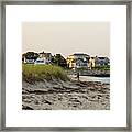 Beach & Homes, Chatham, Cape Cod, Ma #3 Framed Print