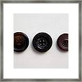 Buttons In Different Compositions And Sizes #3 Framed Print