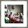 Gloria Vanderbilt At The House Of Revlon #3 Framed Print