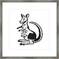 Kangaroo And Joey #3 Framed Print