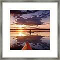 Kayaking, Birch Lake, Minnesota #3 Framed Print