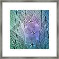 Patchwork Of Flowers And Leafs #3 Framed Print