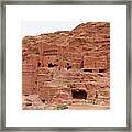 Petra, Jordan - Cave Dwellings #3 Framed Print