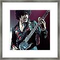 Photo Of Phil Lynott And Thin Lizzy #3 Framed Print