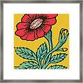 Red Flower #3 Framed Print