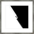 Two Drawing Pencils On A Black And White Surface. #5 Framed Print