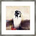 Woman Portrait  Abstract  Watercolor Framed Print
