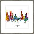 Chicago Illinois Skyline Framed Print