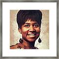 Aretha Franklin, Music Legend #4 Framed Print