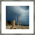 Column And Arches Of Ancient Roman Agora #4 Framed Print