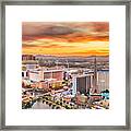 Las Vegas, Nevada, Usa Skyline #4 Framed Print