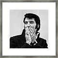 Rock And Roll Musician Elvis Presley #4 Framed Print