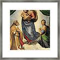 The Sistine Madonna Framed Print