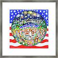 4th Of July (cat Pc) Framed Print