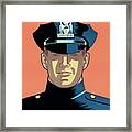 Close-up Of Policeman #5 Framed Print