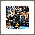 Detroit Pistons V Utah Jazz Framed Print