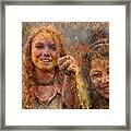 Holi Portrait #5 Framed Print