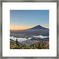 Mt. Fuji, Japan Over Kawaguchi Lake #5 Framed Print