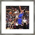 New York Knicks V Los Angeles Lakers #5 Framed Print