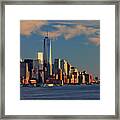 Nyc Skyline With Freedom Tower #5 Framed Print