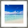 Relaxing Seascape With Wide Horizon #5 Framed Print
