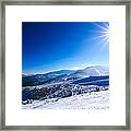 Winter Mountains Landscape #5 Framed Print