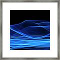 Blue, Creative Abstract Vitality Impact #6 Framed Print