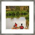 Canoeing In Still Creek, Burnaby #6 Framed Print