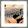 Close-up Of A Circuit Board #6 Framed Print