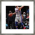 Detroit Pistons V Brooklyn Nets Framed Print