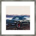 Ford Mustang Bullitt Drawing #7 Framed Print