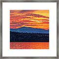 Long Lake Sunset #6 Framed Print
