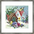 610 Goldfinch Birdhouses Framed Print