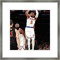 Cleveland Cavaliers V New York Knicks #7 Framed Print