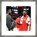 New Orleans Pelicans V Atlanta Hawks Framed Print