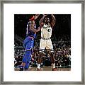 New York Knicks V Milwaukee Bucks #7 Framed Print