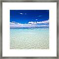 Relaxing Seascape With Wide Horizon #7 Framed Print