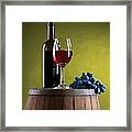 Red Wine Composition #8 Framed Print