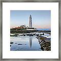 St Mary's Lighthouse - England #8 Framed Print